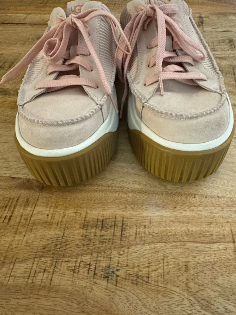 UGG EZ DUZZIT TEACUP ROSE Pink Women's Slip-On Platform Sneakers mules NEW 9.5 - Picture 7 of 10